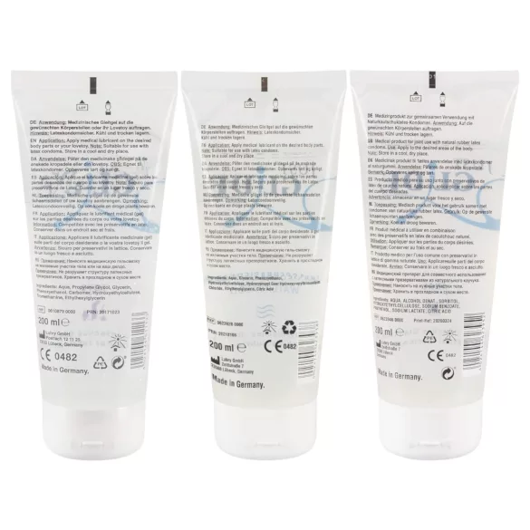 Just Glide - lubricante íntimo - set 3x200ml - base agua