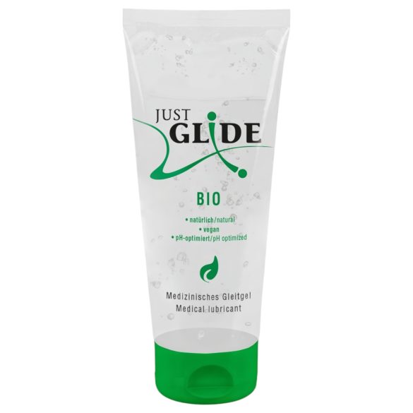 Just Glide Bio - Lubricante vegano a base de agua (200 ml)