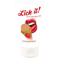 Lick it! - 2en1 lubricante comestible - fresa (50ml)
