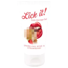   Lick it! - lubricante comestible 2 en 1 - champán y fresa - 50ml