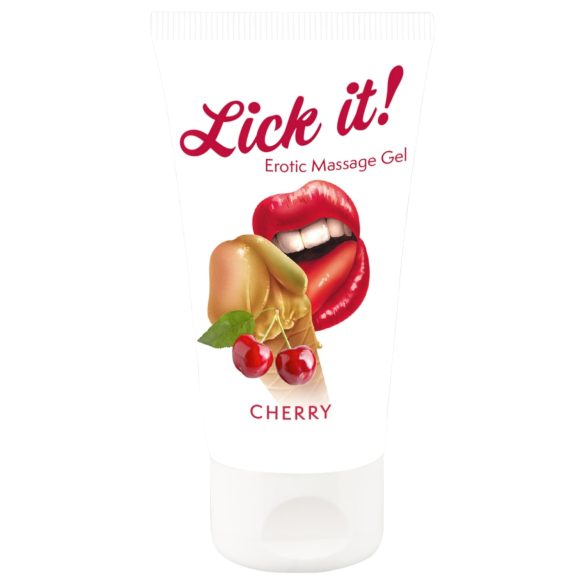 Lick it! - lubricante comestible 2 en 1 - cereza - 50ml