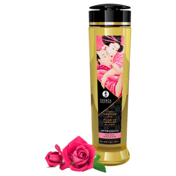 Shunga - aceite de masaje - aroma a rosa - 240 ml