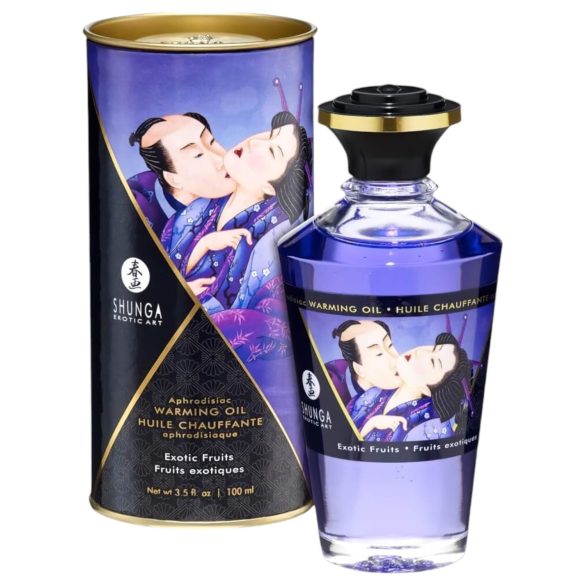 Shunga - Aceite de masaje calentador - Frutas exóticas (100ml)