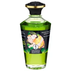 Shunga - aceite de masaje efecto calor - té verde - 100 ml
