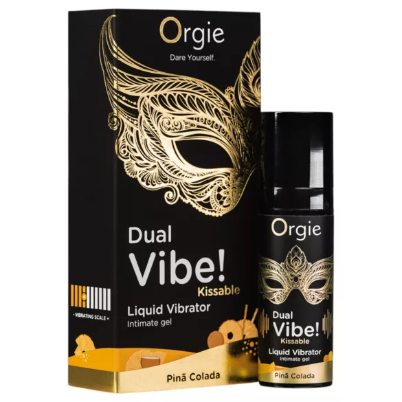 Orgie Dual Vibe! - vibrador líquido - Piña Colada (15 ml)