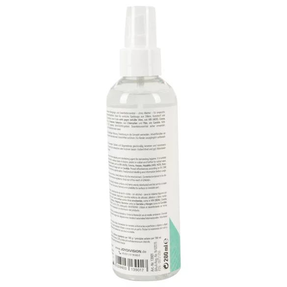 JoyDivision - spray desinfectante y limpiador - 200 ml