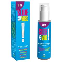   Intt - lubricante íntimo comestible efecto vibrante - mora - 35 ml