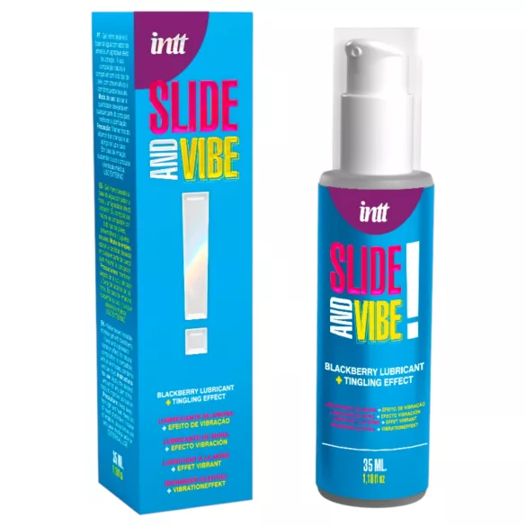 Intt - lubricante íntimo comestible efecto vibrante - mora - 35 ml