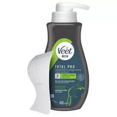 Veet - crema depilatoria para hombre - 400 ml
