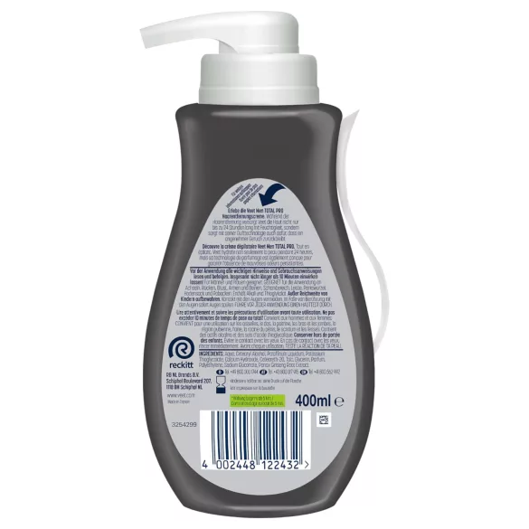 Veet - crema depilatoria para hombre - 400 ml