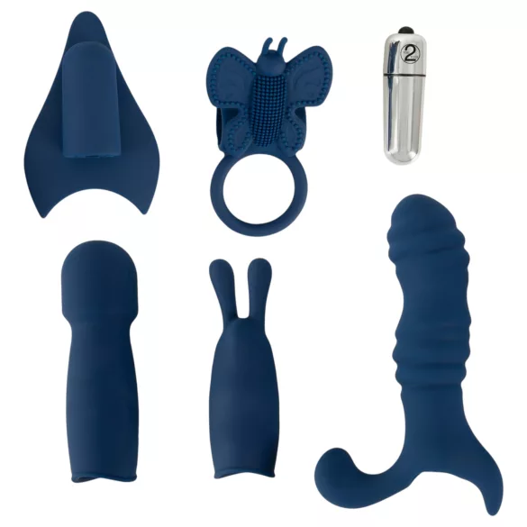 Magic Shiver - set de vibradores - silicona azul