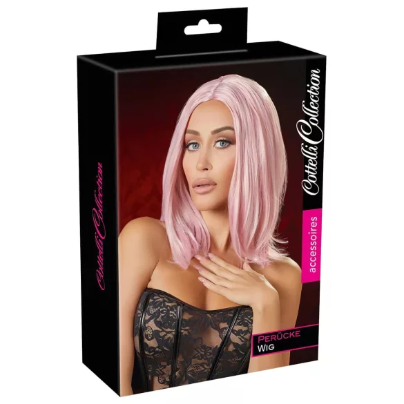 Cottelli - Peluca bob media melena - rosa