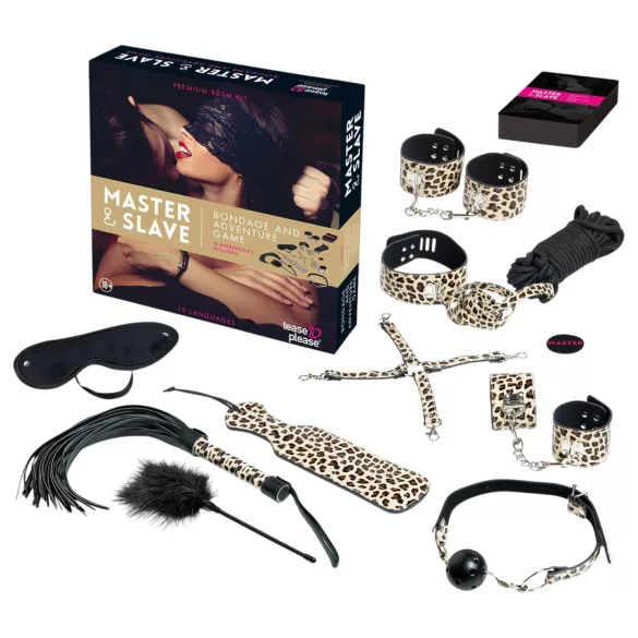 tease & please - Master & Slave - set de aventura BDSM prémium para parejas (13 piezas)
