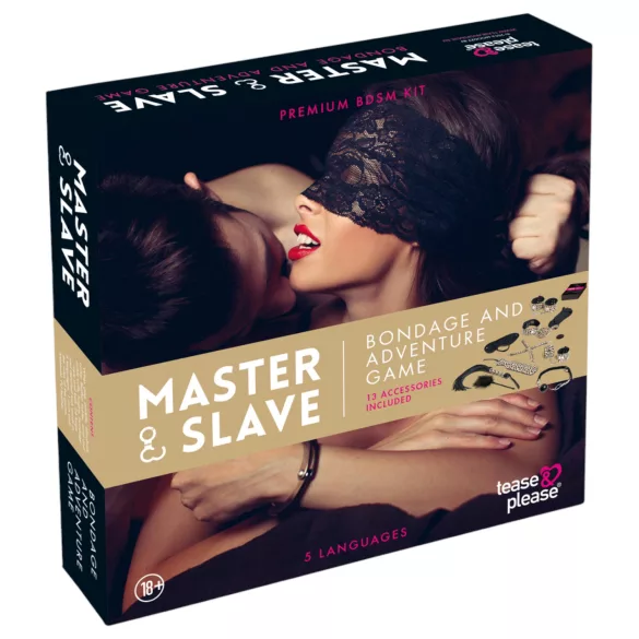tease & please - Master & Slave - set de aventura BDSM prémium para parejas (13 piezas)