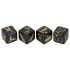Set de dados sexuales negros (4 uds)