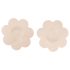 Cubrepezones florales Cottelli - 12 piezas naturales
