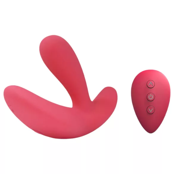 Cotoxo Saddle - masajeador prostático con mando - silicona roja