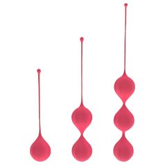 Cotoxo Belle - Set de bolas chinas 3 piezas - silicona roja