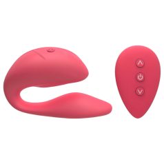   Cotoxo Cupid 2 - vibrador para pareja con control remoto - silicona roja