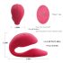 Cotoxo Cupid 2 - vibrador para pareja con control remoto - silicona roja