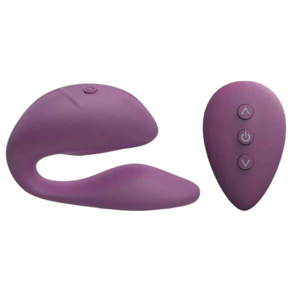 Cotoxo Cupid 2 - vibrador para parejas con mando - silicona violeta