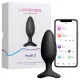 Lovense Hush 2 S - Vibrador anal controlado por app (38 mm, negro)