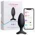 Lovense Hush 2 M - Vibrador anal controlado por app (45 mm, negro)