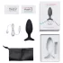 Lovense Hush 2 M - Vibrador anal controlado por app (45 mm, negro)