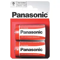 Panasonic - pila tipo C R14 - pack 2 unidades