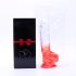 Sunfo - Dildo con ventosa y testículos 21cm (transparente-rojo)