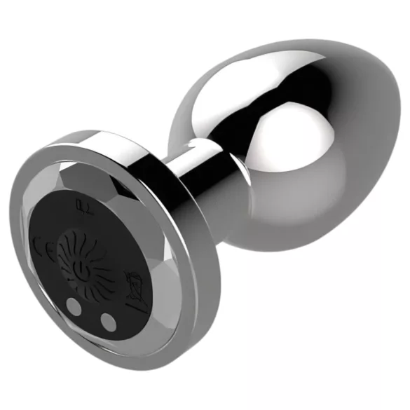 Sunfo - vibrador anal recargable con control remoto - plateado