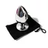 Sunfo - plug anal metálico - piedra lila - color plata