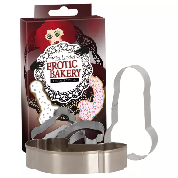Juego de moldes para galletas con forma de pene (2 uds)