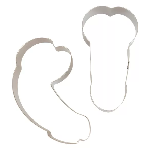 Juego de moldes para galletas con forma de pene (2 uds)