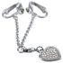 Joya íntima con corazón de estrás (plata)
