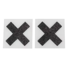Pegatinas brillantes para pezones - X