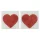 Pegatinas brillantes para pezones - corazón