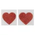 Pegatinas brillantes para pezones - corazón