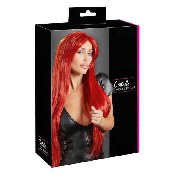 Cottelli - Peluca larga - rojo