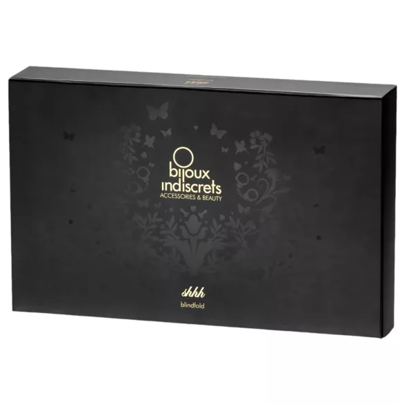 Bijoux Indiscrets Shhh Antifaz - pañuelo de bondage de satén prémium (negro)