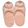 Pantuflas de felpa beige - diseño de pechos