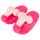 Pantuflas de peluche rosas con forma de pene