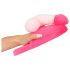 Pantuflas de peluche rosas con forma de pene