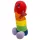 Pene de peluche - 30 cm (arcoíris)