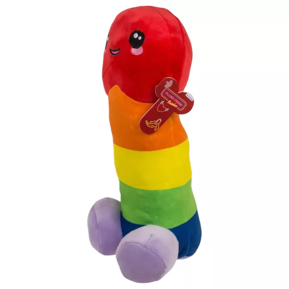 Pene de peluche - 30 cm (arcoíris)