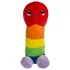 Pene de peluche - 30 cm (arcoíris)