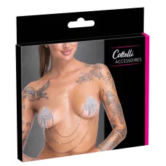 Cottelli - pegatina para pezones con cadena - color plateado