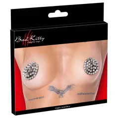 Bad Kitty - adhesivo para pezones con tachuelas - negro