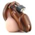 CB-6000 - Jaula de Lujo para el Pene con Candado (madera)