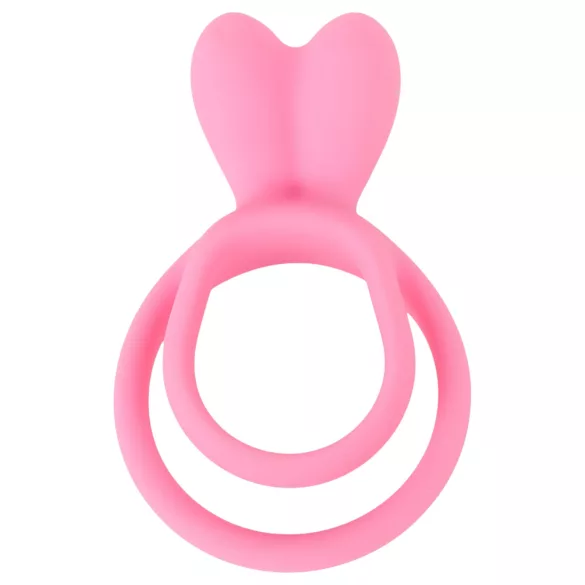 Pulselock Cocktura - anillo doble para pene con conejito (rosa)
